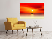 Load image into Gallery viewer, Canvas print A fisherman in the sunset