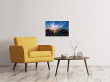 Load image into Gallery viewer, Canvas print Moody sunset at the sea