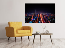 Load image into Gallery viewer, Canvas print The colorful lights of Dubai
