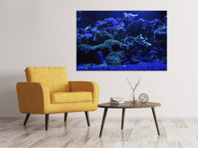 Load image into Gallery viewer, Canvas print Coral reef in blue