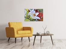 Load image into Gallery viewer, Canvas print Magnificent lily in white