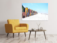 Load image into Gallery viewer, Canvas print Colorful beach houses