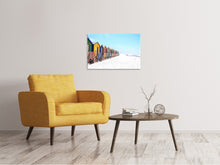 Load image into Gallery viewer, Canvas print Colorful beach houses