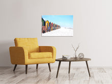 Load image into Gallery viewer, Canvas print Colorful beach houses