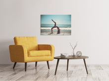 Load image into Gallery viewer, Canvas print Beach gymnastics