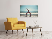 Load image into Gallery viewer, Canvas print Beach gymnastics