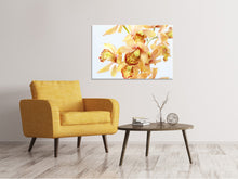 Load image into Gallery viewer, Canvas print Yellow orchid