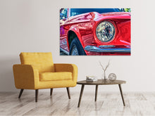 Load image into Gallery viewer, Canvas print Red vintage car