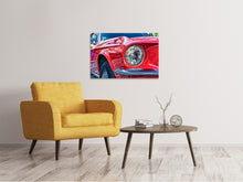 Load image into Gallery viewer, Canvas print Red vintage car