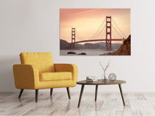 Load image into Gallery viewer, Canvas print Golden Gate Bridge in the evening light