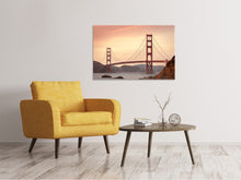 Load image into Gallery viewer, Canvas print Golden Gate Bridge in the evening light
