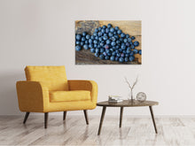 Load image into Gallery viewer, Canvas print Fresh blueberries