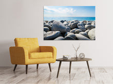 Load image into Gallery viewer, Canvas print Beach stones