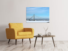 Load image into Gallery viewer, Canvas print Bridge in the snow