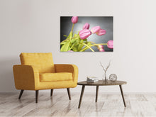 Load image into Gallery viewer, Canvas print The tulip bouquet in pink