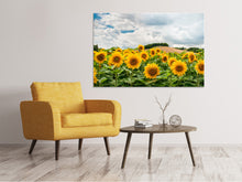 Load image into Gallery viewer, Canvas print Landscape with sunflowers