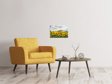Load image into Gallery viewer, Canvas print Landscape with sunflowers