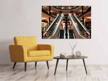 Load image into Gallery viewer, Canvas print Escalator in shopping mall