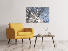 Load image into Gallery viewer, Canvas print Spiral staircase made of metal