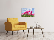 Load image into Gallery viewer, Canvas print Tulip field in pink