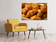 Load image into Gallery viewer, Canvas print Fresh croissants