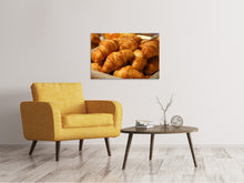 Load image into Gallery viewer, Canvas print Fresh croissants