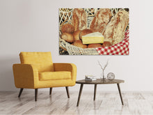 Load image into Gallery viewer, Canvas print Picnic bread basket