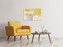 Load image into Gallery viewer, Canvas print Marshmallow in the bucket