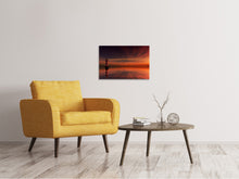 Load image into Gallery viewer, Canvas print Red sky at the lighthouse