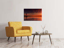 Load image into Gallery viewer, Canvas print Red sky at the lighthouse