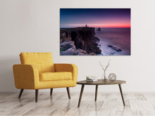 Load image into Gallery viewer, Canvas print The lighthouse at dusk