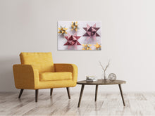 Load image into Gallery viewer, Canvas print Origami colorful stars