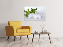 Load image into Gallery viewer, Canvas print Orchid and bamboo