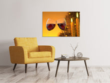Load image into Gallery viewer, Canvas print We love red wine!