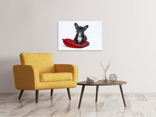 Load image into Gallery viewer, Canvas print Bulldog to fall in love