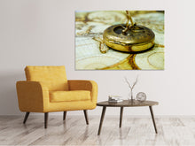 Load image into Gallery viewer, Canvas print Golden compass