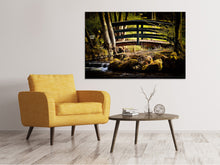 Load image into Gallery viewer, Canvas print Wooden bridge in the forest