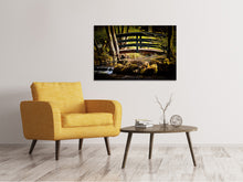 Load image into Gallery viewer, Canvas print Wooden bridge in the forest