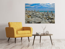 Load image into Gallery viewer, Canvas print Many stacks of stones
