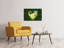 Load image into Gallery viewer, Canvas print The heart in the hedge
