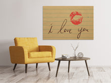 Load image into Gallery viewer, Canvas print The kiss mouth