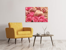 Load image into Gallery viewer, Canvas print Romantic roses with heart