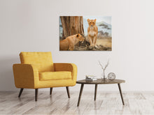 Load image into Gallery viewer, Canvas print Lions in Africa