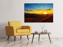 Load image into Gallery viewer, Canvas print Sunset in the world of mountains