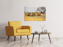 Load image into Gallery viewer, Canvas print Lion family