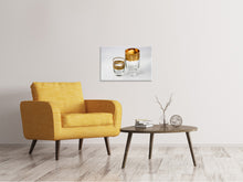 Load image into Gallery viewer, Canvas print Glasses with gold