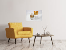Load image into Gallery viewer, Canvas print Glasses with gold