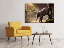 Load image into Gallery viewer, Canvas print The elephant baby