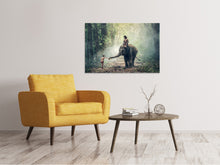 Load image into Gallery viewer, Canvas print The elephant at work