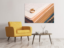 Load image into Gallery viewer, Canvas print The golden wedding rings